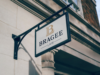 Bragee Law attorney branding law legal logo logodesign outdoor signage