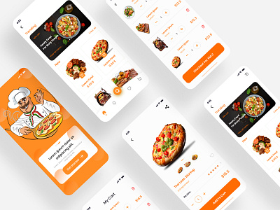 Food App UI KIT food food app food app ui food delivery food delivery app food ui kit ios design jannatul shourov minimal mobile app thedsquad ui ui design ui kit