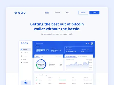 Crypto Wallet - Landing Page crypto graphic design ui wallet