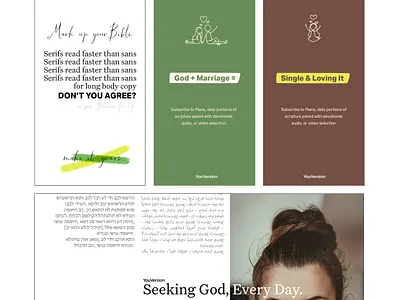 YouVersion Visual Identity Exploration (legacy) branding design moodboard thebibleapp visualidentity youversion
