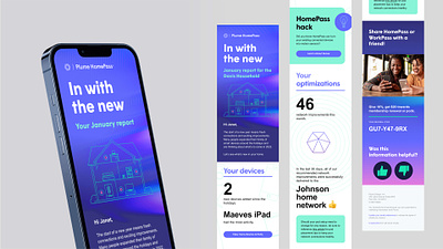 Plume email: Monthly member report app component library customized design system dynamic dynamic data email email system email template figma internet member service membership monthly personalized recurring report template wifi