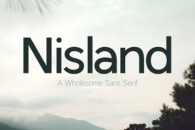 Nisland | A Clean and Classy Sans Serif Font bold font branding classy font design easy to read font font graphic design illustrator language support light font logo quote font sans sans serif sans typeface three weight font typeface typography vector web font