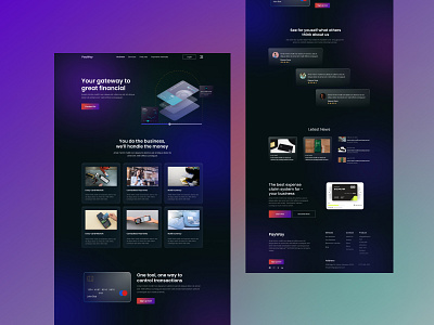 Payment Getway Landing Page consulting financial consulting financial design financial landing payment getway ui design uiux uiux design website design