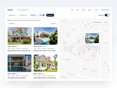 Property Marketplace Dashboard apartment app buy dashboard design home jannat uiux map property management property marketplace property owner real estate real estate agency rent sell ui uiux ux web web app