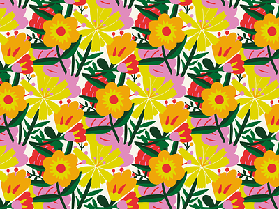 Flowers (for figma) 💐💐💐 amazing art beautiful beauty bravo doodle flower flowers fun illustration pattern surfacepattern