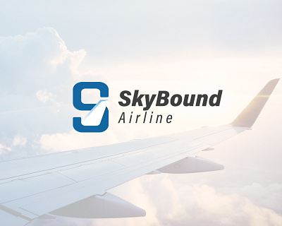 Skybound Airline airline brand design brand identity brandidentity branding clean dailylogochallenge gredient logo logodesign minimal minimalistic modern negative space logo plane s letter logo simple sky skybound solid color