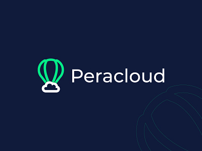 Peracloud abstract branding branding identity cloud color cool creative logo flat logo logo and branding logo design parashoot software symbol tech technology