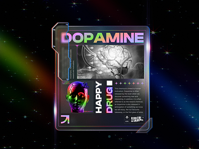 Dopamine - The happy Drug agency design design agency graphic design illustration vector