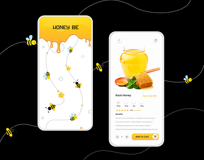 Honey App app design honey app product design ui ui design uiux uiux design ux design