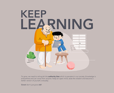 Keep Learning branding graphic design illustration marketing ui