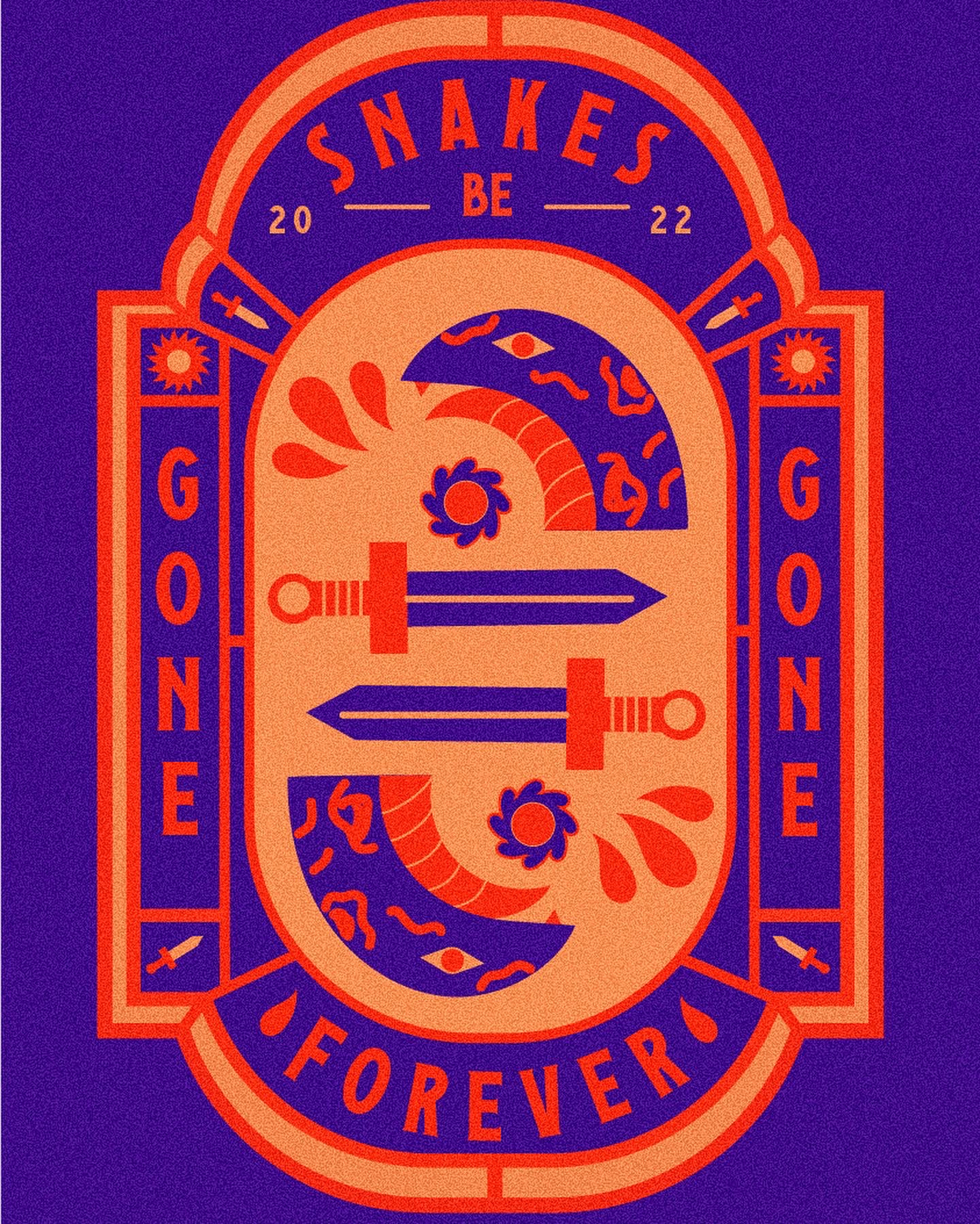 Example of Snakes Be Gone Forever- Apparel Project