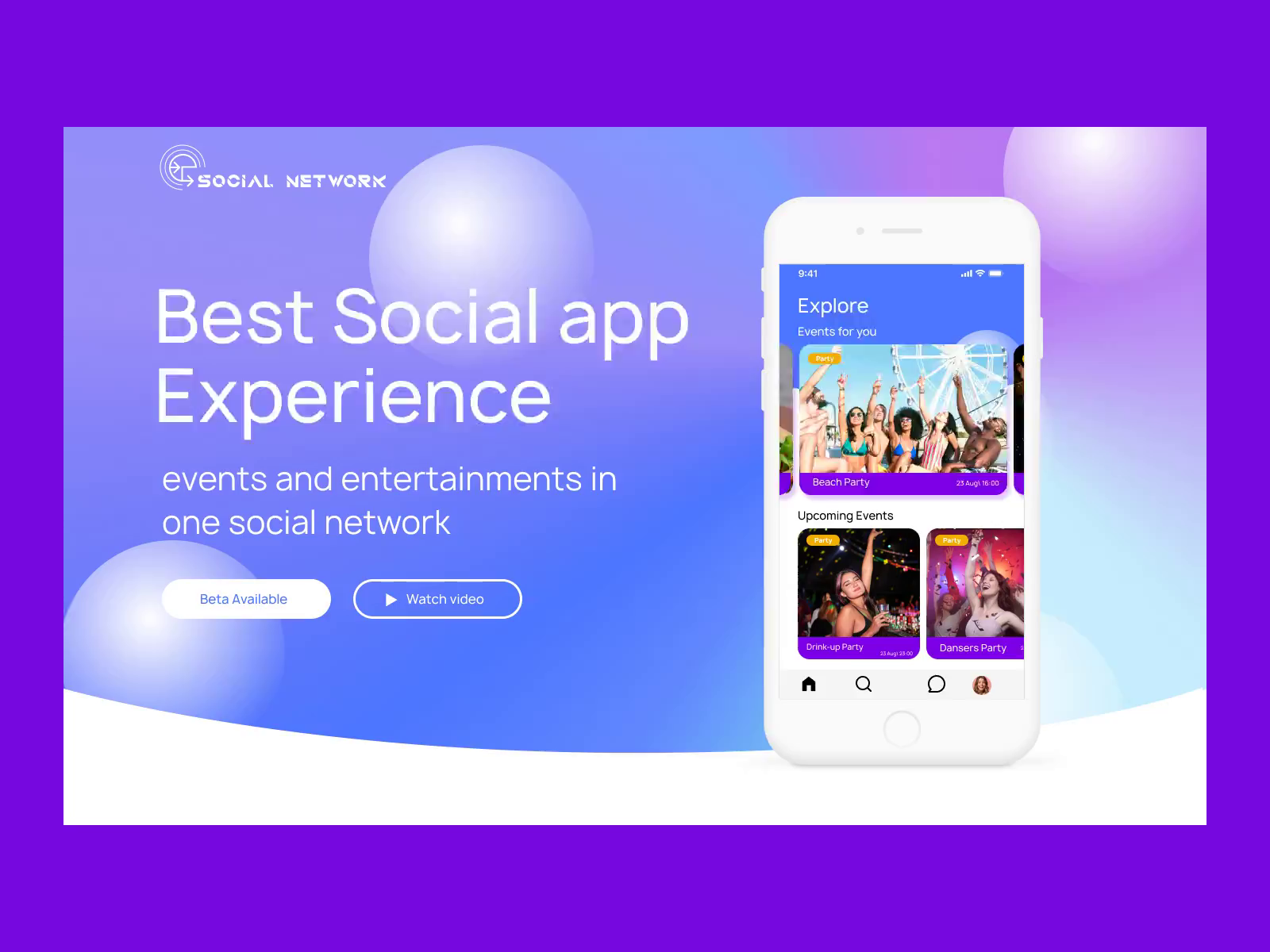 Social network by Centum_D on Dribbble