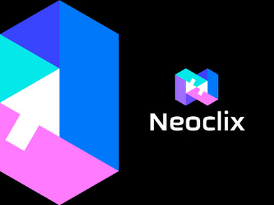 Neoclix Logo Brand Identity Design a b c d e f g h i j k l m n abstract logo brand identity branding click design flat icon letter logo logo logo design logomark logotype minimalist modern logo nft o p q r s t u v w x y z online trading web3