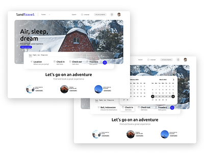 UI Website Travel travel ui ui design ui travel website website travel