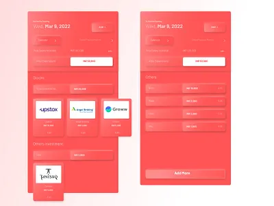 My Monthly Planning - Calculator (Part 2 of 2) app app ui calculator calculator ui design monthly planning monthly planning ui red red ui ui ux uxui website