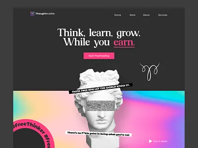 Landing page design | Hello Dribbble 3d best shot bestshot color pallete first shot gradient graphic design hello dribbble landing page typography ui uiux webdesign webpage website
