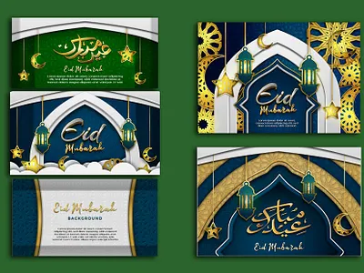eid banner bundle banner decoration festival template