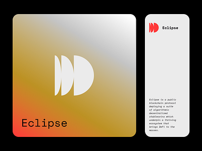 Eclipse adobe illustrator blockchain crypto design figma gradient graphic design identuty logo typography