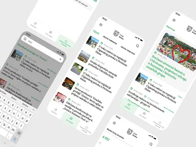 City Zenica mobile app app city interface mobile mobile app modern ui ux