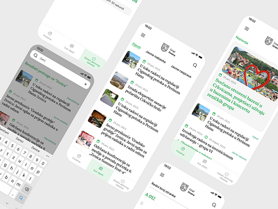 City Zenica mobile app app city interface mobile mobile app modern ui ux