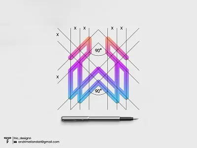 W Monogram Logo brand