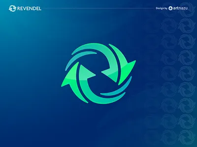 Revendel Recycle Logo design Project. abstract artnazu best logo designer branding combination mark logo design dribbble flat icon icon mark illustration logo minimal modern modern logo designer recovery recycle symbol top logo designer vector