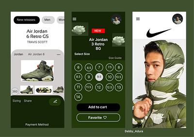 SNEAKERS SHOPPING APP. branding design mobile app typography ui ux