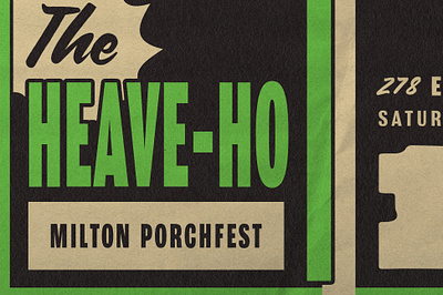 The Heave-Ho Band porchfest poster rock