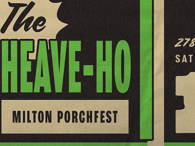 The Heave-Ho Band porchfest poster rock