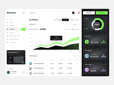 Dashboard Smart Contract blockchain branding creative dashboard design illustration nft nfts smart conract stats statsistic token ui uidesign uxdesign webdesign