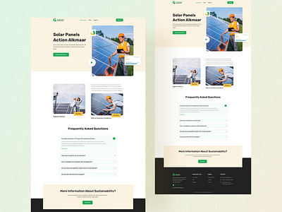 Solar Panels website design branding clean creative design illustration inspiration landing page landing page design minimal slolar solar panel trendi design ui ui design ux web redesign website website 2023 website redesign