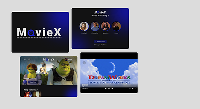 MovieX Web App app branding design graphic design illustration logo typography ui ux vector