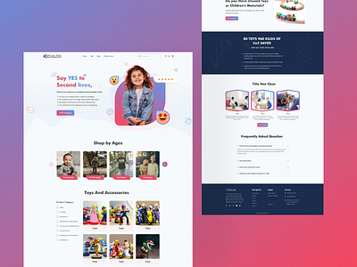 Kids toys landing page design branding children toys sell clean creative design inspiration kids toy site kids toys kids toys website minimal toys landing page toys landing page design toys sell landing page toys website design toys website redesign ui ux