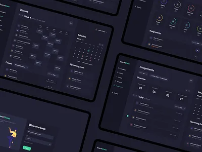 ScoreSheet – Web app analytics app b2b b2c box cards clean clean design clean ui dark mode dashboard design education minimal minimalism minimalistic service statistics table ui