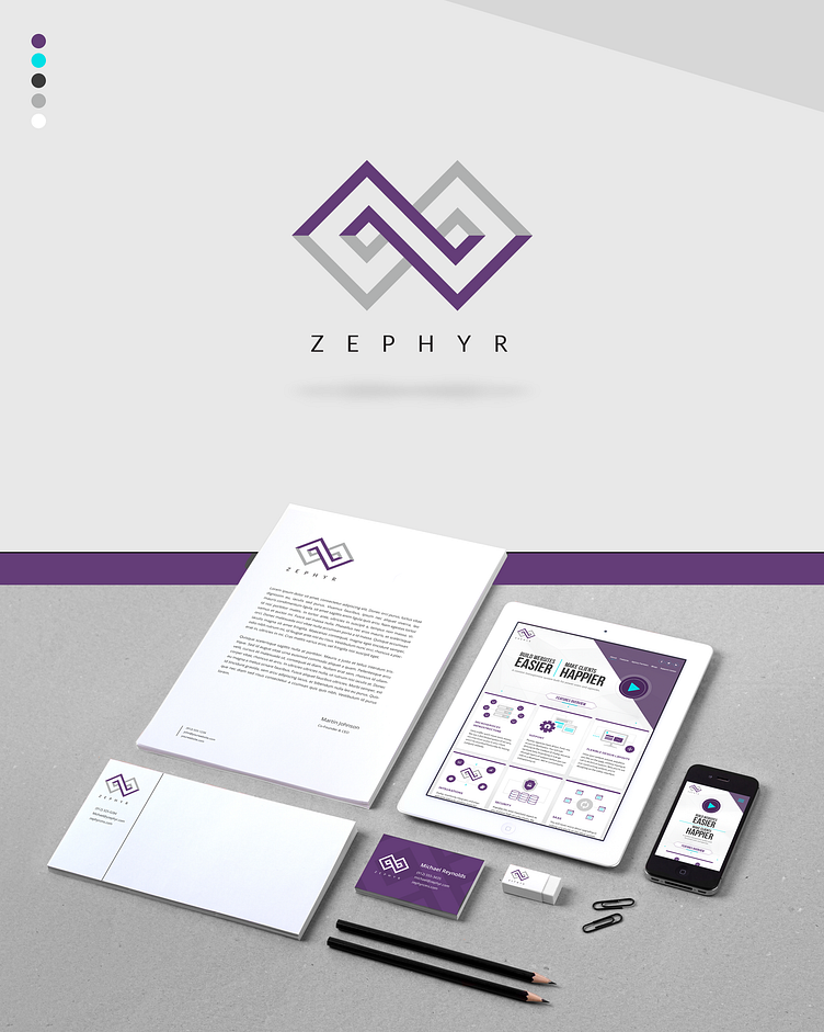 Zephyr Brand by Jason Harrop on Dribbble