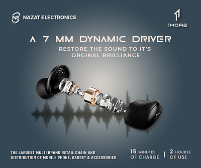 Earbuds social media post adobe photoshop branding graphic design social media post