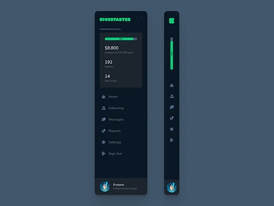 Kickstarter - Navigation Bar (Concept)