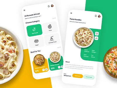 Food Delivery - Mobile App adobe xd clean dailyui design figma food delivery app mobile app product screen ui user experience user interface