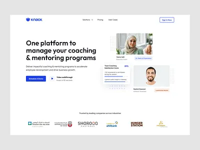 Mentor Platform SaaS Landing course design hero section homepage interface landing page mentor online class saas service software startup ui website