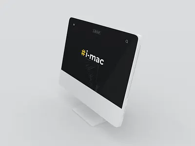 Free iMac Mockup abstract clean design device display free free download freebie imac imac design imac mockup imac template laptop mac macbook mockup presentation realistic simple ui