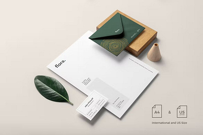 Floral Branding Mockup brand brand identity branding branding identity business card clean design floral flowers letterhend logo logo identity logofolio marca modern portfolio stationery visual visual identity wood