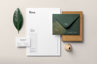 Floral Branding Mockup brand brand identity branding branding identity business card design floral flowers letterhend logo logo identity logofolio marca mockup modern portfolio presentation visual visual identity wood