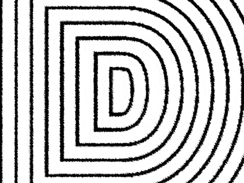 36 Days Of Kinetic Type - D 36 days of type 36daysoftype animation creative coding d design graphic design kinetic kinetic type motion motion design motion graphics type type design typography