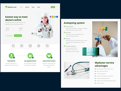 Mydoctor.com concept website app design ui uiux ux