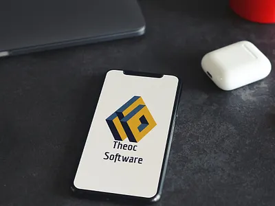 Theoc Software Logo Design branding business logo colourful design graphic design illustration isometric isometric logo logo logodesign
