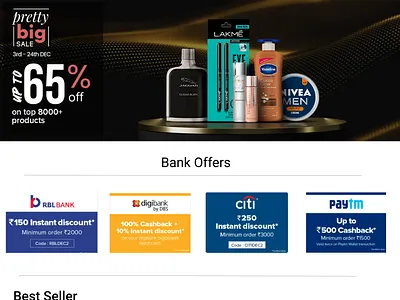 Big Basket Homepage Design