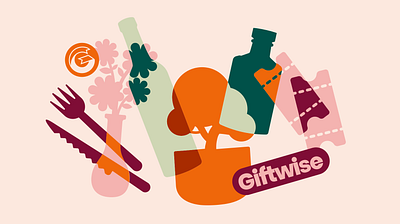 Giftwise branding design graphic design illustration illustrator logo minimal poster typography