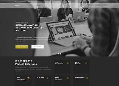 Digital Agency Web Design branding design graphic design ui vector web