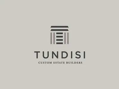 Tundisi Real Estate Logo architechture brand strategy branding builder developer florida gray grey house housing logo logo design luxury real estate