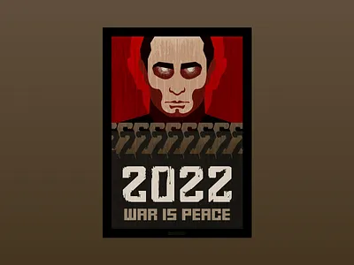WAR IS PEACE 1984 2022 2d book cover cover illustration orwell poster putin stop stop putin stop war stop war in ukraine ukraine vector war